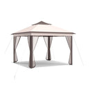 11 x 11 Feet 2-Tier Pop-Up Gazebo Tent Portable Canopy Shelter Carry Bag Mesh by LJGDeals