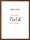 11x14 in, Set of 3, Walnut Oak Frame