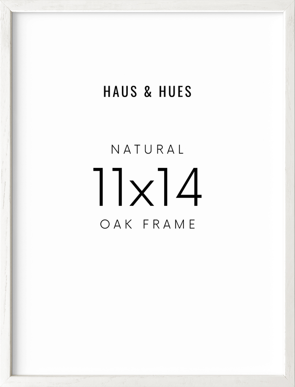 11x14, White Oak Plexi Frame