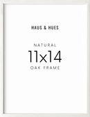 11x14, White Oak Plexi Frame