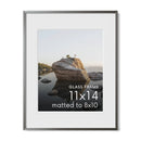 11x14, Gray Aluminum Glass Frame by Haus and Hues