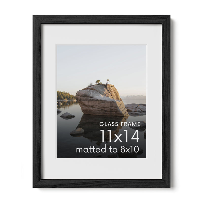 Standalone Glass Oak Wood Frames