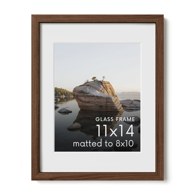 Standalone Glass Oak Wood Frames