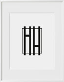 11x14 (Matted to 8x10), White Aluminum Glass Frame by Haus and Hues