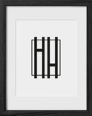 Black Oak Glass Picture Frame