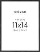 11x14, Black Oak Plexi Frame