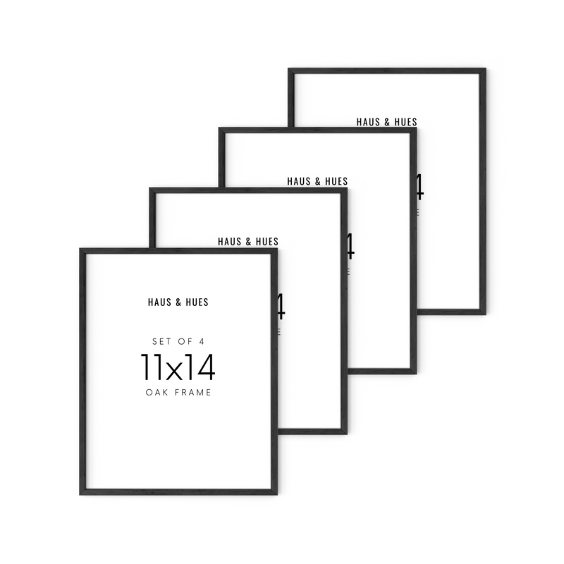 11x14 in, Set of 4, Black Oak Frame, photo 2 of 6