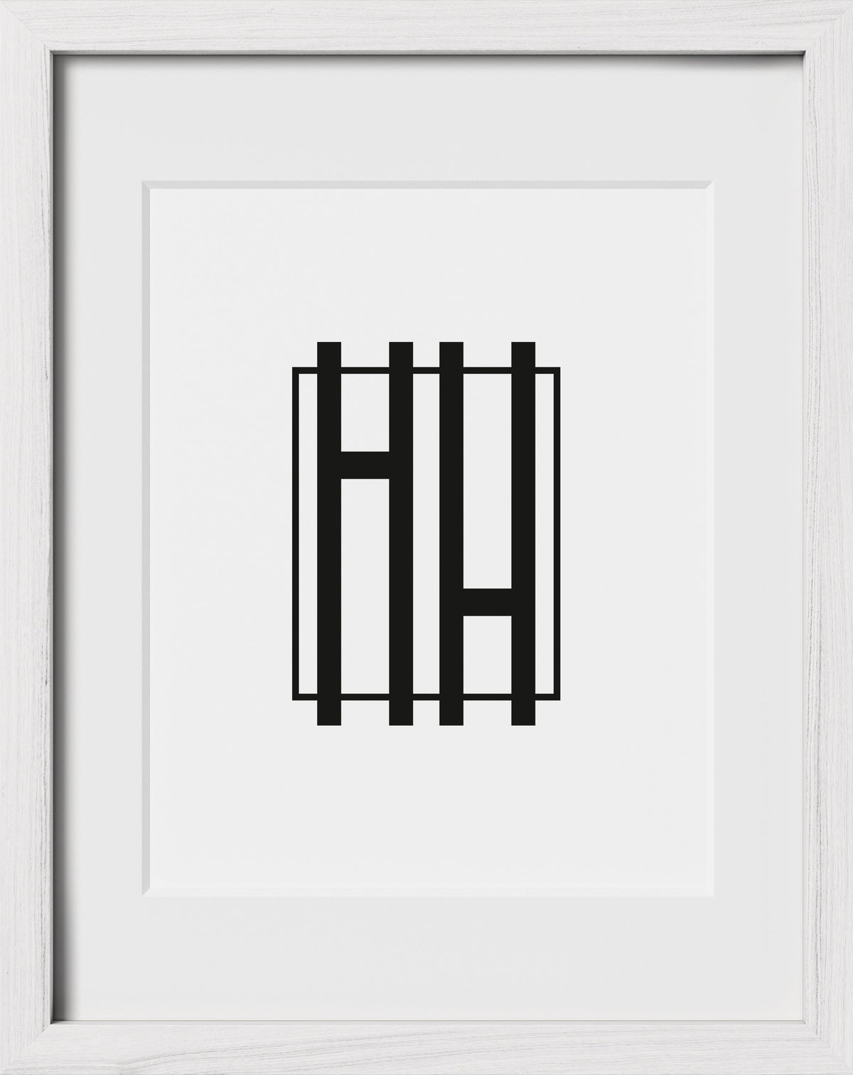11x14, White Oak Glass Frame