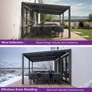 [11X18FT] Alora Modern Louvered Aluminum Pergola With Sloped Roof (SAK29326)