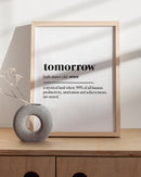 Tomorrow funny definition