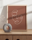 Face line art