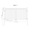 [12-18FT] Heavy-Duty Madrid-Style Premium Steel Dual-Swing Driveway Gate (SAK38546)