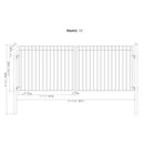 [12-18FT] Heavy-Duty Madrid-Style Premium Steel Dual-Swing Driveway Gate (SAK38546)