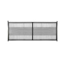 [12-18FT] Heavy-Duty Barcelona-Style Powder-Coated Steel Galvanized Dual Swing Driveway Gate (SAK25978)