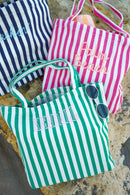 Harbor Canvas Striped Tote