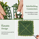 12-Pieces 20 Inch x 20 Inch Artificial Hedge Boxwood Panels by LJGDeals