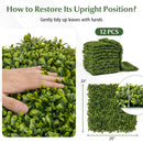 12-Pieces 20 Inch x 20 Inch Artificial Hedge Boxwood Panels by LJGDeals