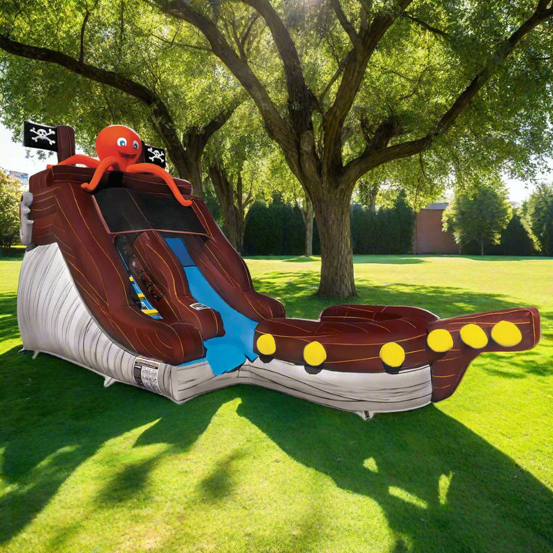 12' Pirate Cove Inflatable Slide Wet/Dry