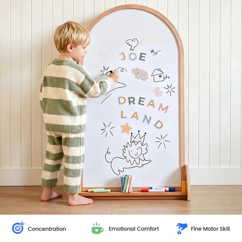 Tiny Land® Double-Sided Arched Magnet Chalkboard, photo 2 of 14
