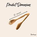 12" Bamboo Salad Tongs by Bamboo Switch