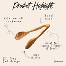 12" Bamboo Salad Tongs by Bamboo Switch
