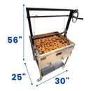 12-Gallon Commercial Outdoor Propane Deep Fryer With Cart (SAK69023) by SAKSBY WHOLESALE