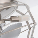 12" Flush Mount Low Profile Caged Small Ceiling Fan with Light and Remote Control