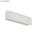 GobekUsa 12" Minimalist Linear LED Wall Sconce in Black/White: Up and Down Iron Shade Wall Mount Lamp