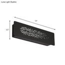 GobekUsa 12" Minimalist Linear LED Wall Sconce in Black/White: Up and Down Iron Shade Wall Mount Lamp