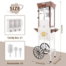 12-Ounce Commercial Retro Popcorn Machine Cart With Candy Boxes (SAK80954) by SAKSBY WHOLESALE