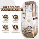 12-Ounce Commercial Retro Popcorn Machine Cart With Candy Boxes (SAK80954) by SAKSBY WHOLESALE