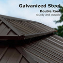 [12X20FT] Heavy-Duty Outdoor Backyard Hardtop Gazebo With Netting And Curtains (SAK18352)