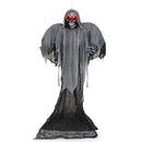 12.1 Ft Skeleton Ghost with Flickering Red Eyes and Scary Sounds by LJGDeals
