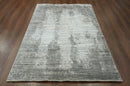 5x7 Gray, Silver Hand Knotted 100% Wool Modern & Contemporary Oriental Area Rug