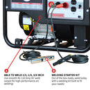 120 Amp Engine Driven Welder Generator 2200 Watt 7 HP Gas Powered