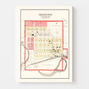 Vintage Map of Arlington, Nebraska 1908