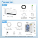 12000 BTU 17 SEER2 208-230V Mini Split Air Conditioner with Heat Pump by LJGDeals