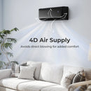 GreyVolt Series 12000 BTU 22 SEER2 115V WiFi Enabled Mini Split AC Compatible with Alexa Gray by LJGDeals