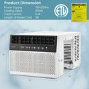 Dual BTU Window AC – 10k/12k with Remote