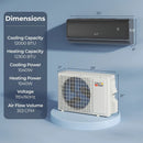 GreyVolt Series 12000 BTU 22 SEER2 115V WiFi Enabled Mini Split AC Compatible with Alexa Gray by LJGDeals