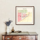 Vintage Map of Kennard, Nebraska 1908