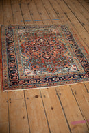3x4 Vintage Fine Heriz Square Rug