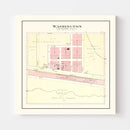 Vintage Map of Washington, Nebraska 1908