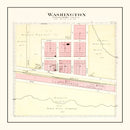 Vintage Map of Washington, Nebraska 1908