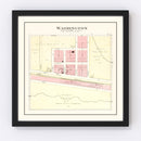 Vintage Map of Washington, Nebraska 1908