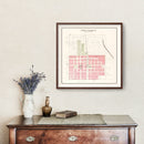 Vintage Map of Fort Calhoun, Nebraska 1908