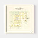 Vintage Map of Fontanelle, Nebraska 1908