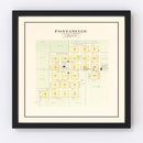 Vintage Map of Fontanelle, Nebraska 1908