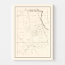 Vintage Map of Cuming, Nebraska 1908