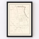 Vintage Map of Cuming, Nebraska 1908